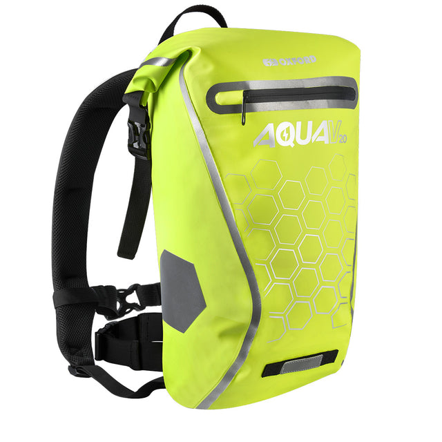 Oxford Aqua V20 Backpack - Yellow Hexagons - PROTEUS MARINE STORE