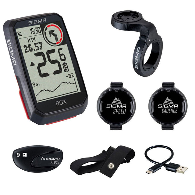 Sigma ROX 4.0 GPS Cycle Computer Sensor Set - Black - PROTEUS MARINE STORE