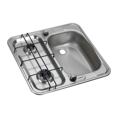 Dometic MO927R 2 Burner Hob with Right Hand Sink 490 x 120 x 460mm - PROTEUS MARINE STORE