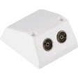 Maxview Coaxial Splitter Box for TV and FM (Twin Outlet / Surface Mount) - PROTEUS MARINE STORE