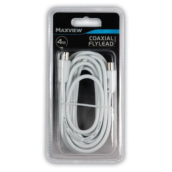 Maxview Flylead 4m Coaxial with Back/Back Connections - PROTEUS MARINE STORE