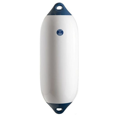 Anchor Coloured End Fender (85 x 27cm / White/Blue) - PROTEUS MARINE STORE