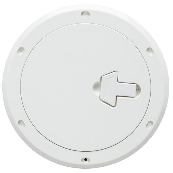 Can Plastic Inspection Plate 265mm Diameter White - PROTEUS MARINE STORE