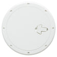Can Plastic Inspection Plate 315mm Diameter White - PROTEUS MARINE STORE
