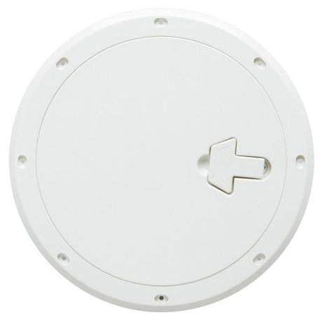Can Plastic Inspection Plate 315mm Diameter White - PROTEUS MARINE STORE