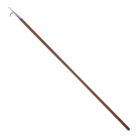 Trem Wooden Barge Pole with Chrome Hook (2.1 Meters) - PROTEUS MARINE STORE
