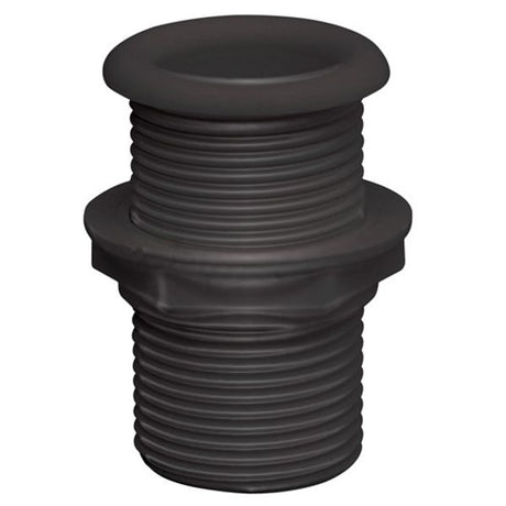 Can Drain Socket 25mm Diameter x 62mm Large Black Plastic - PROTEUS MARINE STORE