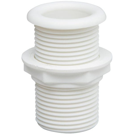 Can Plastic Transom Socket 75mm Diameter 1-1/4" BSP White - PROTEUS MARINE STORE