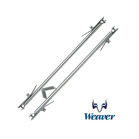 Weaver Stand-Off Arms 30" (Pair) Clips Both Ends Stainless Steel - PROTEUS MARINE STORE