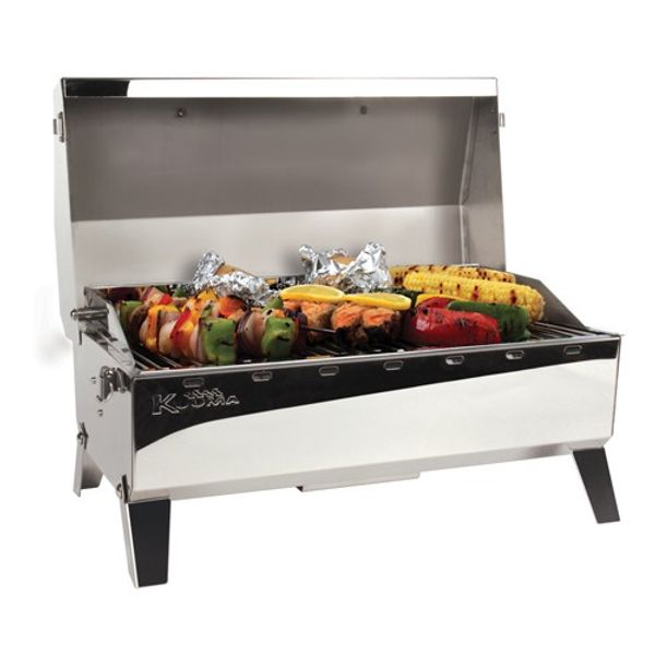 Kuuma SS Stow N' Go 160 Gas Grill with Thermometer and Igniter - PROTEUS MARINE STORE