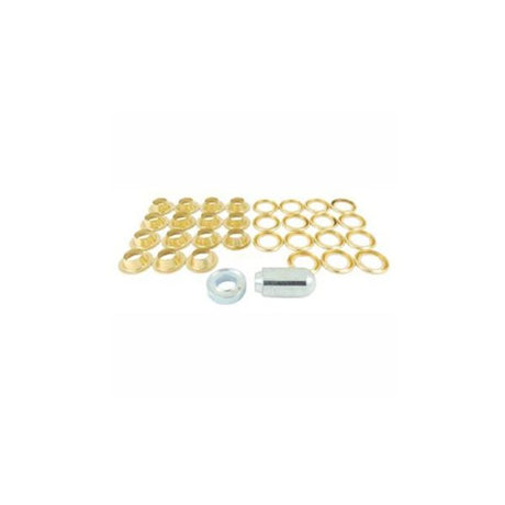 AG Eyelet Kit with Tools Brass 1/2" ID x 15 Sets/Kit - PROTEUS MARINE STORE