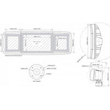 Scanstrut SPD-4XI-W Deck Pod (4 Nav Instruments / 2 Nav & 7" Display) - PROTEUS MARINE STORE