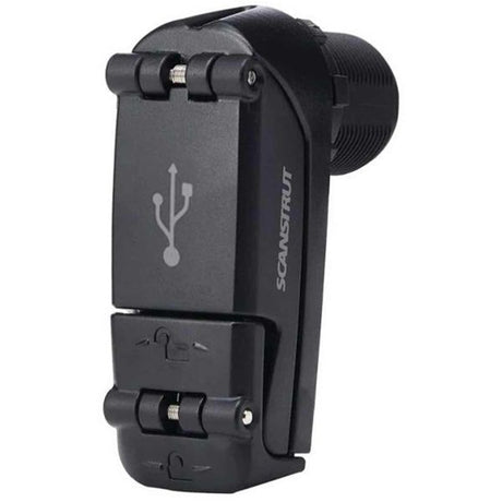 Scanstrut Dual USB Rapid Charging Socket (Waterproof, 12V/24V, Black) - PROTEUS MARINE STORE