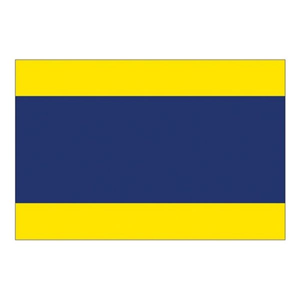 Flag International Code Signal D (30 x 45cm) - PROTEUS MARINE STORE