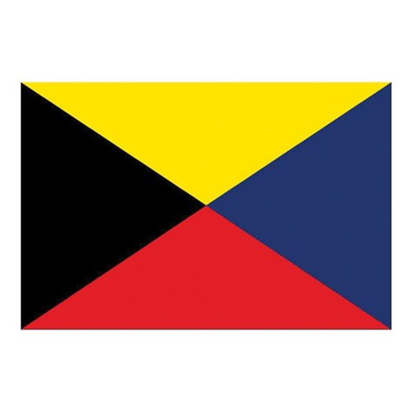 Flag International Code Signal Z (30 x 45cm) - PROTEUS MARINE STORE