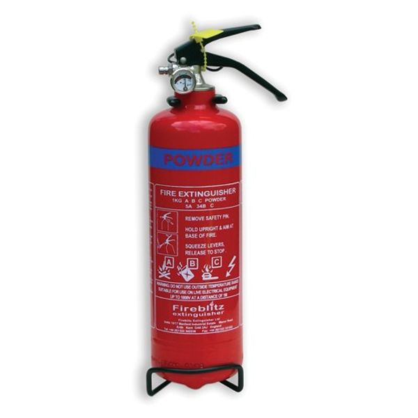 Fireblitz 1kg Dry Powder 8A 34B Fire Extinguisher - PROTEUS MARINE STORE