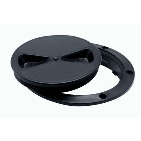 RWO Screw Inspection Cover 100mm Black (with Seal) - PROTEUS MARINE STORE