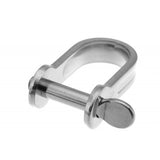 RWO Stainless Steel Screw D Shackle 5P 16W 24L (x2) - PROTEUS MARINE STORE