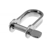 RWO Stainless Steel Captive Pin D Shackle 5P 15W 25L (x2) - PROTEUS MARINE STORE