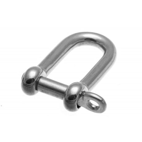 RWO Stainless Steel D Long Shackle Bar 6mm Pin - PROTEUS MARINE STORE