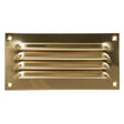 AG Hooded Louvre Vent Brass 6" x 3" - PROTEUS MARINE STORE