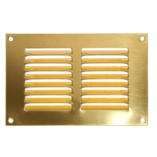 AG Return Air Grill Vent Brass 6" x 4" - PROTEUS MARINE STORE