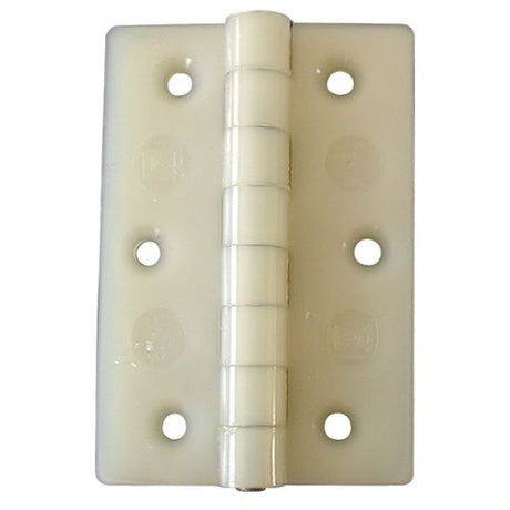 AG Natural Nylon Hinge 64 x 43mm Packaged - PROTEUS MARINE STORE