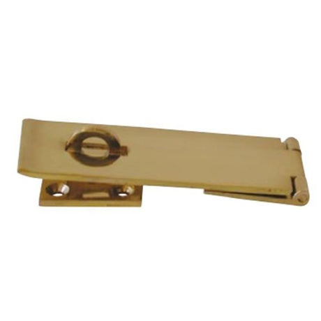 AG Polished Brass Hasp and Staple 3" - PROTEUS MARINE STORE