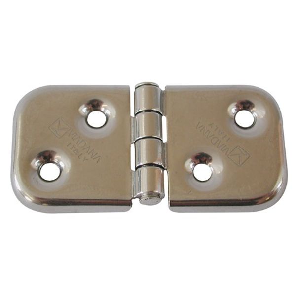 AG Back Flap Hinge in Stainless Steel 40 x 80mm Open - PROTEUS MARINE STORE