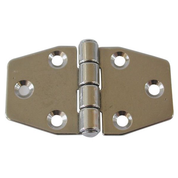 AG Back Flap Hinge in Stainless Steel 37 x 66mm Open - PROTEUS MARINE STORE