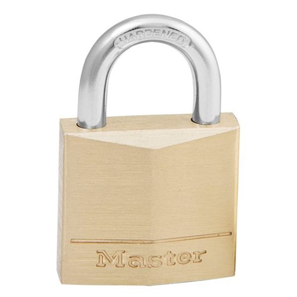 Masterlock Padlock Brass 30mm Steel Shackle - PROTEUS MARINE STORE