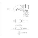 Scanstrut DS-H6-BLK Black Plastic Horizontal Cable Seal 2-6mm - PROTEUS MARINE STORE