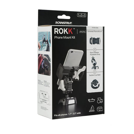 ROKK Mini Phone Kit with Suction Cup Base - PROTEUS MARINE STORE