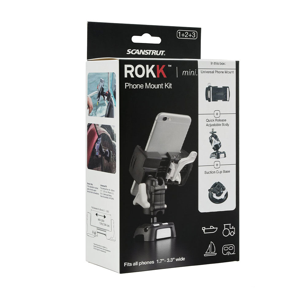 ROKK Mini Phone Kit with Self Adhesive Base - PROTEUS MARINE STORE