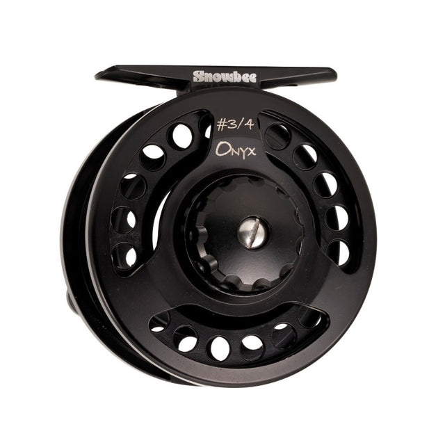 Snowbee Onyx Fly Reel #3/4 Black - PROTEUS MARINE STORE