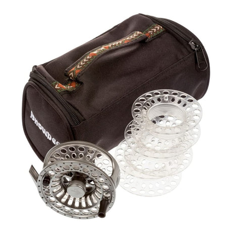 Snowbee Spectre Cassette Fly Reels #5/6 Silver with Bag & 3 Spools - PROTEUS MARINE STORE