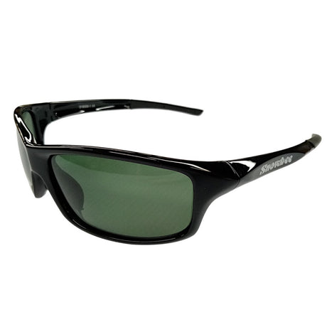 Snowbee Prestige Streamfisher Sunglasses - Gloss Black / Smoke Green - PROTEUS MARINE STORE