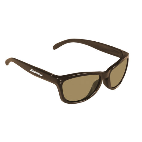 Snowbee Classic Retro Full Frame Sunglasses - Brown/Amber Lens - PROTEUS MARINE STORE