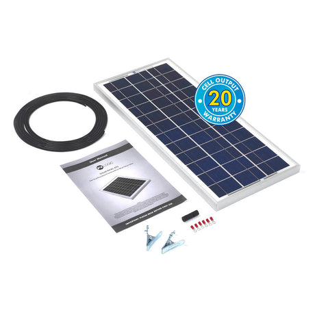 Solar Technology 20W Rigid Solar Panel Kit - PROTEUS MARINE STORE
