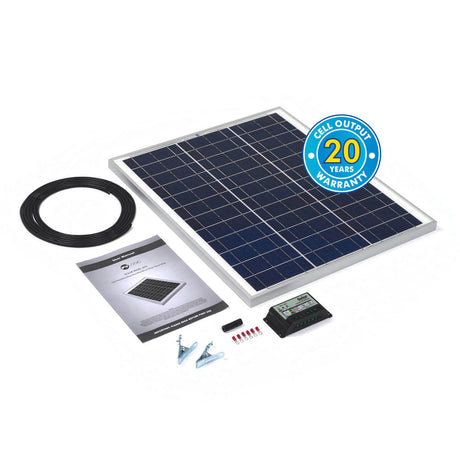 Solar Technology 45w Rigid Solar Panel Kit & 10Ah Charge Controller - PROTEUS MARINE STORE