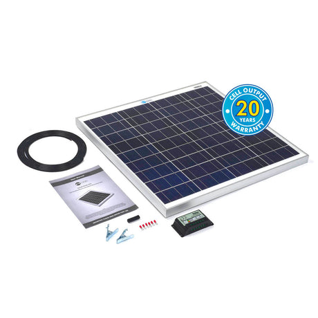 Solar Technology 60W Rigid Solar Panel Kit & 10Ah Charge Controller - PROTEUS MARINE STORE