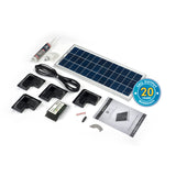 Solar Technology 20W Rigid Solar Panel & Corner Mounts Kit - PROTEUS MARINE STORE