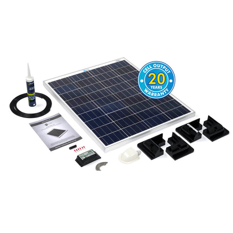 Solar Technology 60W Rigid Solar Panel & Corner Mounts Kit - PROTEUS MARINE STORE