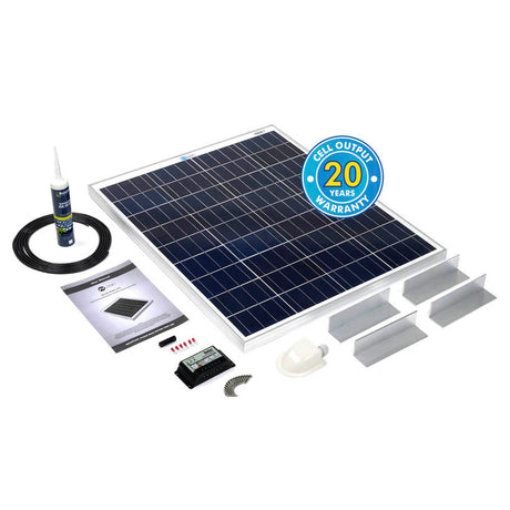 Solar Technology 80W Rigid Solar Panel & Universal Fitting Kit - PROTEUS MARINE STORE