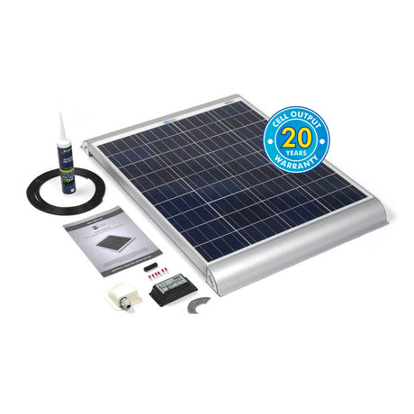 Solar Technology 80W Rigid Solar Panel & Aero Brackets Kit - PROTEUS MARINE STORE