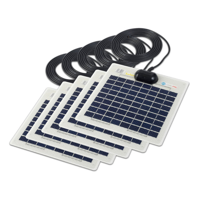 Solar Technology 5W Flexi Solar Panel Kit Bulk Pack (5 Panels) - PROTEUS MARINE STORE