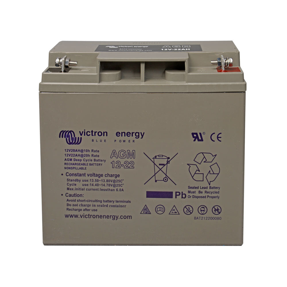 Victron AGM Deep Cycle Battery - 12V / 22Ah - PROTEUS MARINE STORE