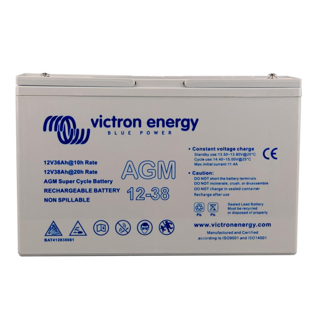 Victron AGM Deep Cycle Battery - 12V / 38Ah - PROTEUS MARINE STORE