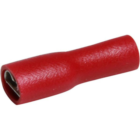 AMC Terminal Female Spade 4.8mm Covered Red (50) - PROTEUS MARINE STORE