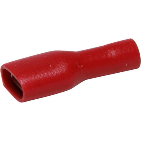 AMC Terminal Female Spade 6.3mm Covered Red (50) - PROTEUS MARINE STORE